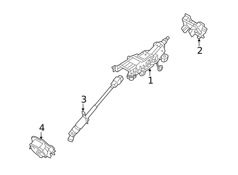Steering Column Assembly for 2009 Ford Taurus #0