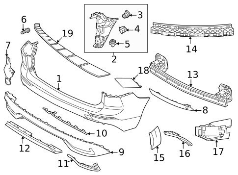 Bumper & Components - Rear for 2025 Volvo XC60 #4