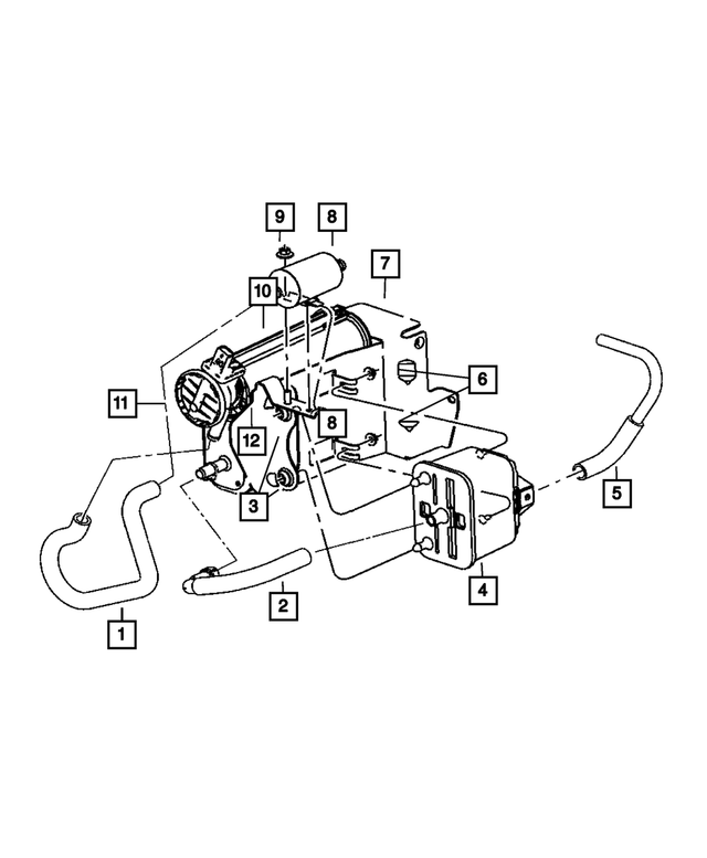 52121799AB - : Fuel Vapor Tube To Canister Tube for Mopar Image