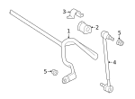 9008017224 - Suspension: Stabilizer Link Nut for Toyota Image