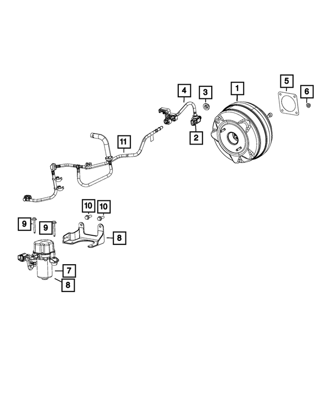 68347155AA - Brakes: Gasket for Mopar Image image