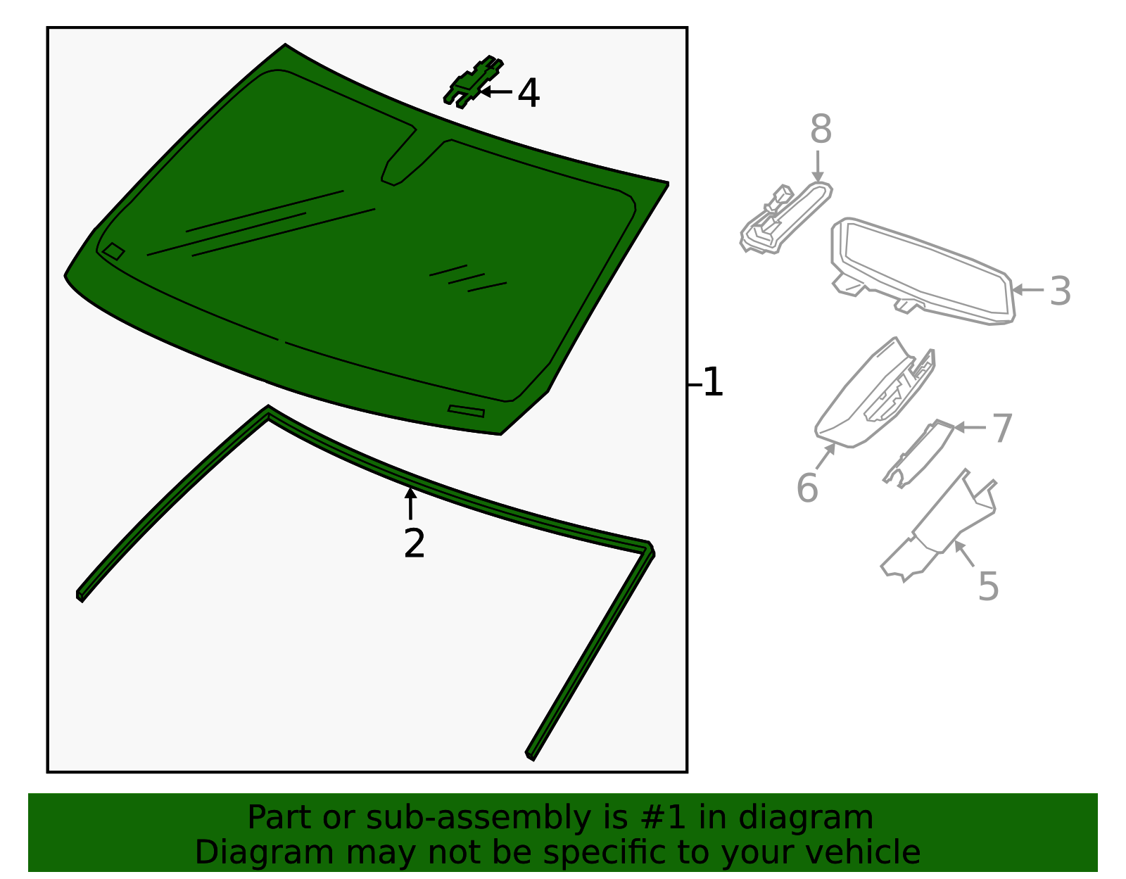 2019-2023 GM Windshield 84593338 | GM Parts Center