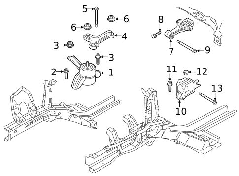 Engine & Trans Mounting for 2020 Hyundai Accent #0