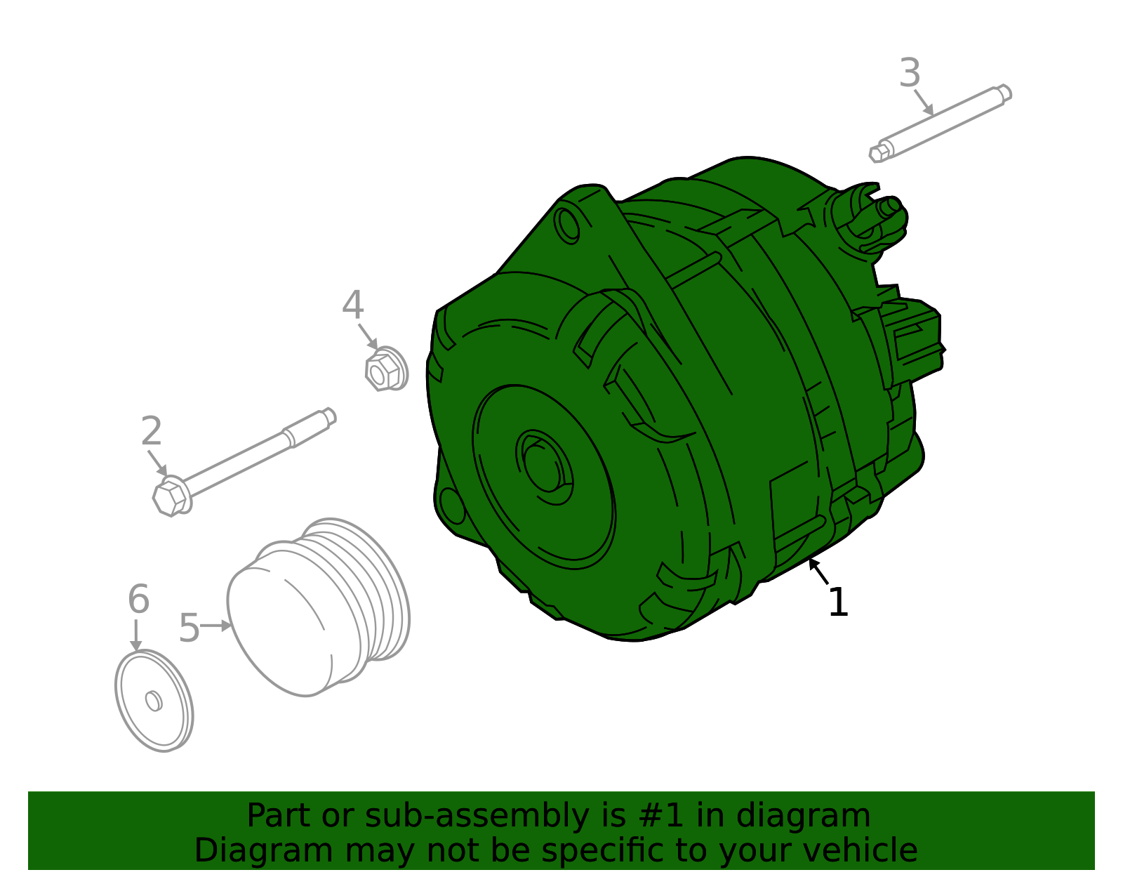 nl1z10346a - Ford Alternator | Levittown Ford Parts