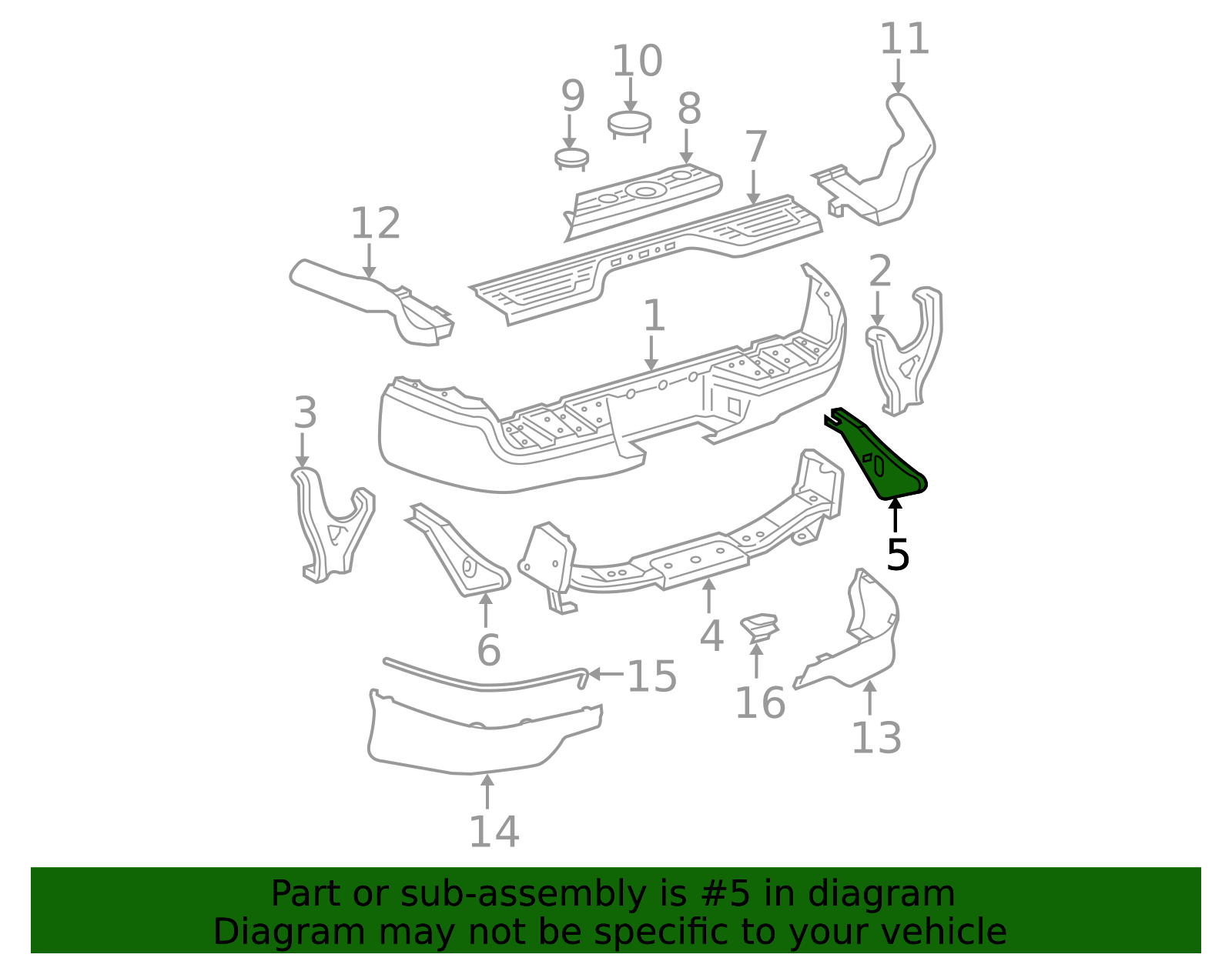52015-04010 - Bumper Face Bar Reinforcement Beam Bracket 2005-2015 ...