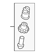 298609723 - Brakes: Adjuster for Porsche: 718 Boxster, 718 Cayman, 718 Spyder, 911, 918 Spyder, Boxster, Cayenne, Cayman, Panamera, Taycan Image