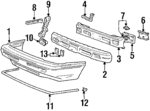 MB406711 - : Reinforcement Side Bracket for Mitsubishi: Galant Image