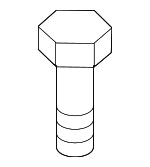 861572H100 - Body: Cowl Grille Screw for Kia: K900, Stinger Image