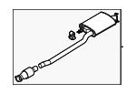 28600S9400 - Exhaust: Muffler &amp; Pipe for Kia Image