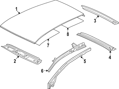 Roof & Components for 2024 Volkswagen Golf R #0