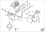 22111514490 - Engine and Transmission Suspension: Engine Supporting Bracket for Mini Image