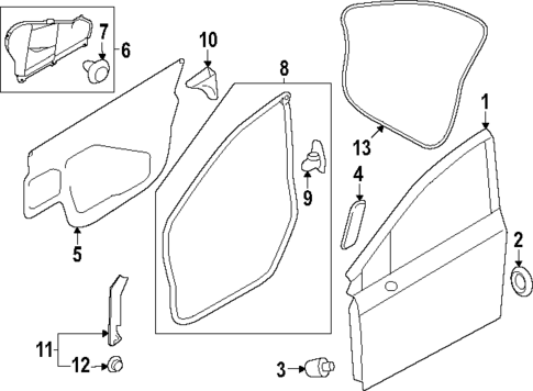 Door & Components for 2024 Subaru Crosstrek #0
