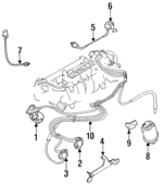 MD112375 - Emission System: Purge Valve for Dodge: Colt, Raider, Ram 50, Stealth Image