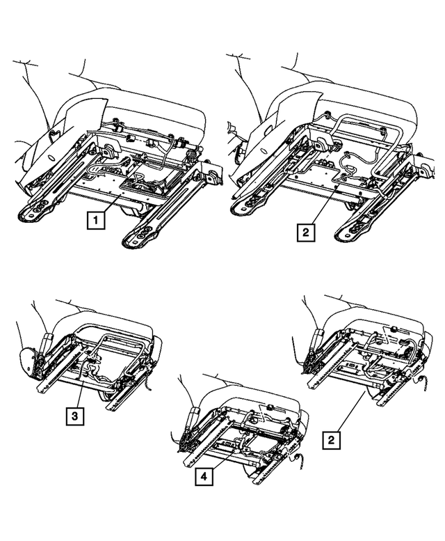 5191264AB - Electrical: Seat Wiring, Drivers Side for Mopar Image