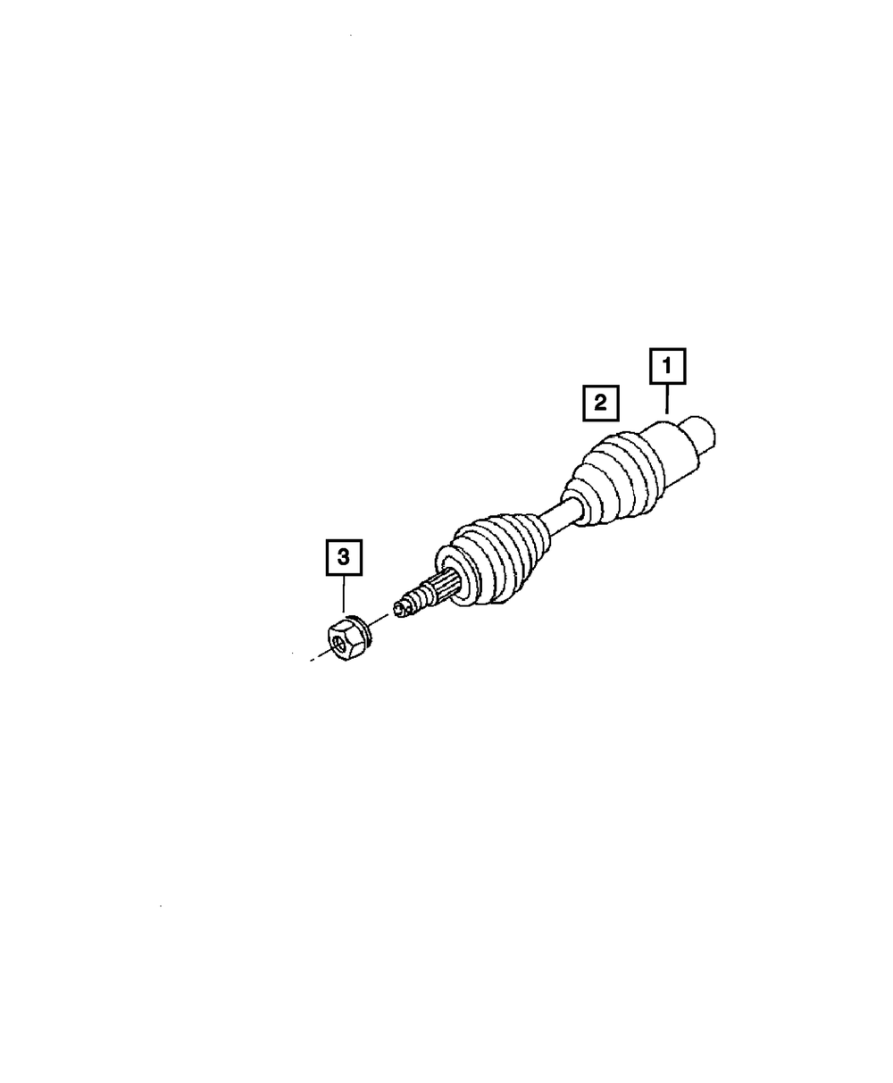 Axle Half Shaft, Remanufactured - Mopar (R2104697AD)