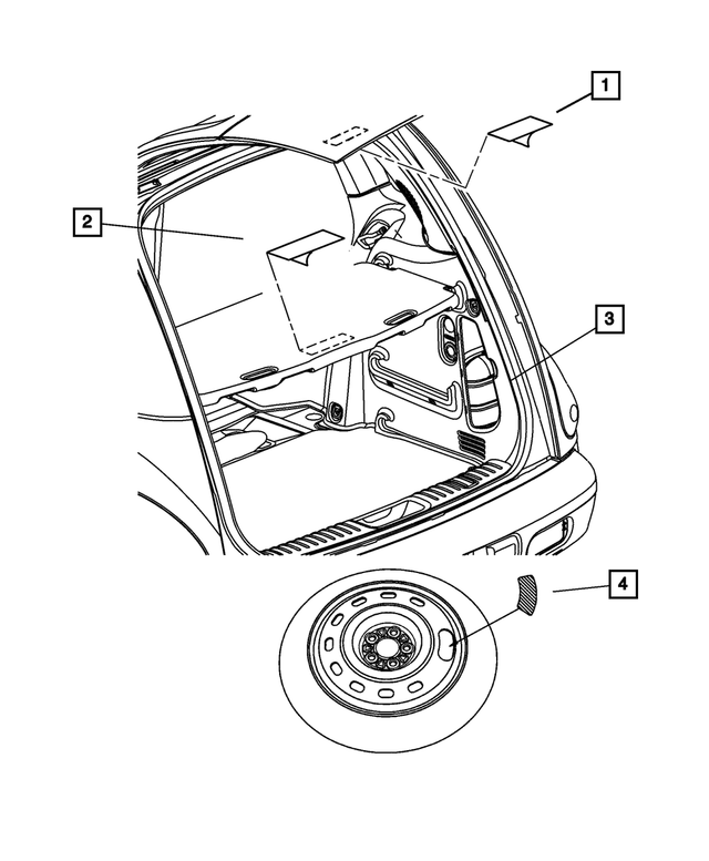 68229416AA - Labels All Vehicle Locations: Tire Storage Label for Mopar Image