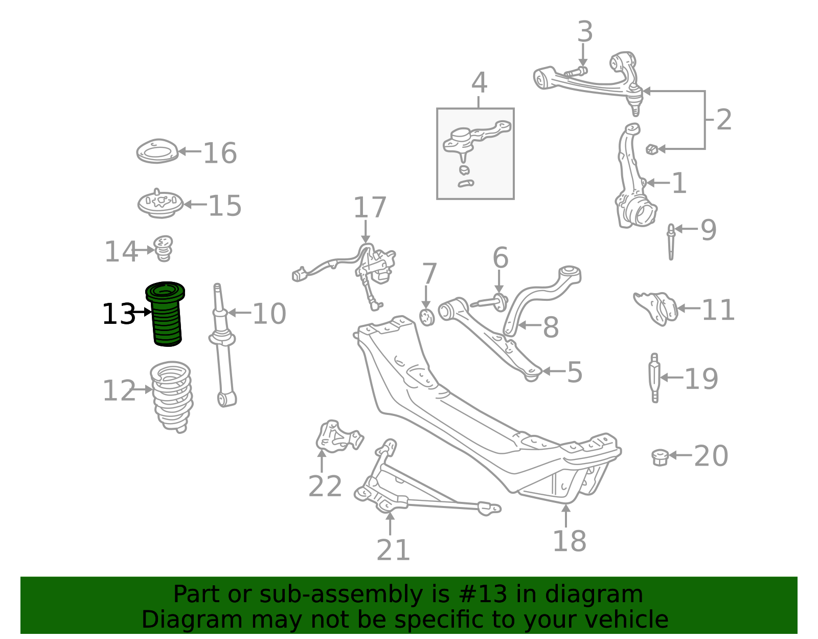 SOLページ 48157-30040 - Upper Insulator 1993-2010 Lexus | Longo Lexus Parts