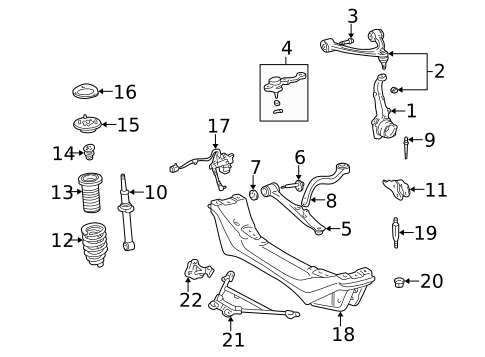 Suspension Components for 1998 Lexus GS300 #0