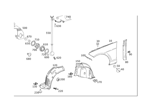 Front Fender for 2013 Mercedes-Benz E400 #0