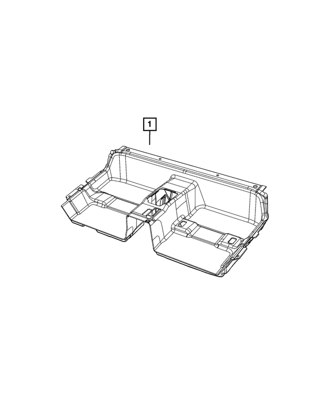 1UB85DX9AD - Interior Trim: Rear Floor Carpet for Mopar Image