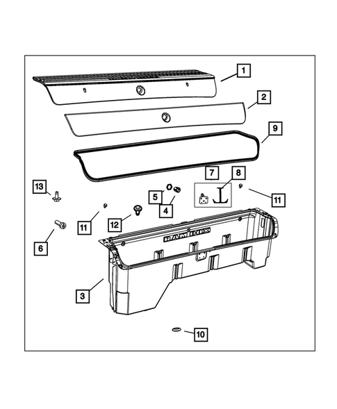Pick-up Box and Fuel Filler Door for 2011 Ram 1500 #6