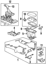 10404287 - Body: Console for Oldsmobile: Intrigue Image