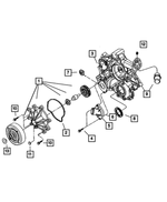 53013505AA - Cooling: Water Pump Pulley Cap for Dodge: Nitro | Jeep: Liberty Image