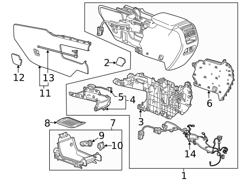 Center Console for 2020 Cadillac XT5 #1