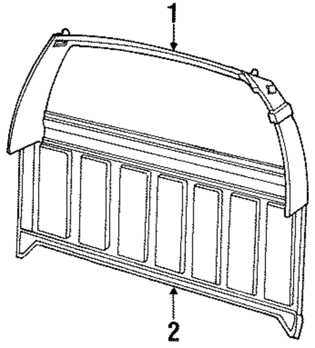 55346073 - Body: Back Panel for Mopar Image