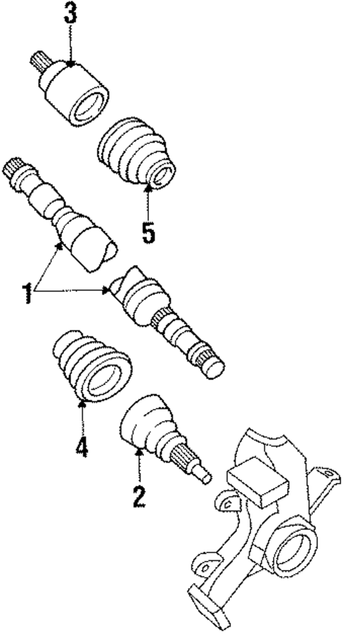 Drive Axles for 1992 Ford Tempo #0