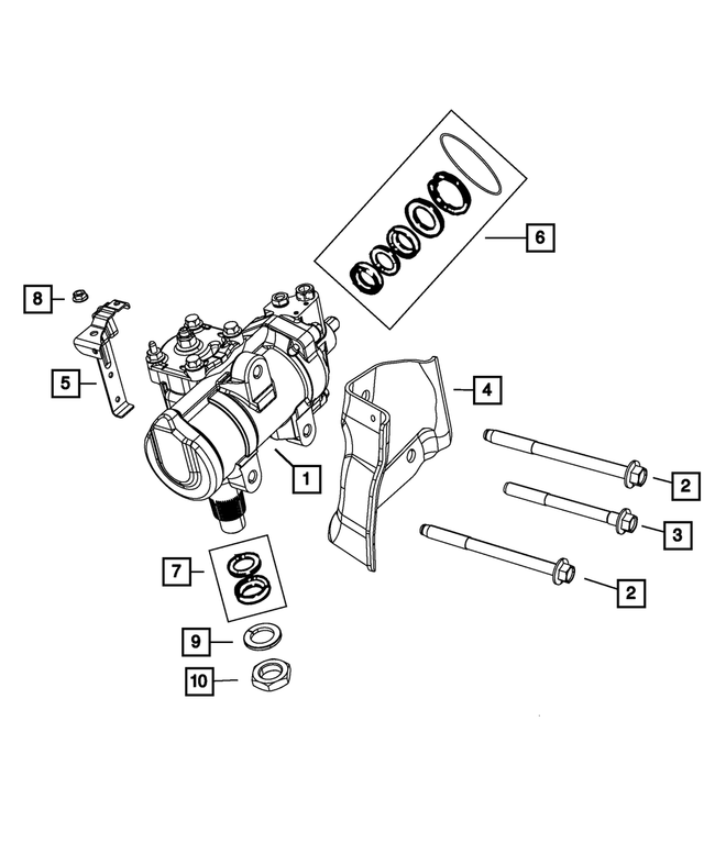 68053784AA - Steering: Steering Gear Master Seal Kit for Mopar Image image