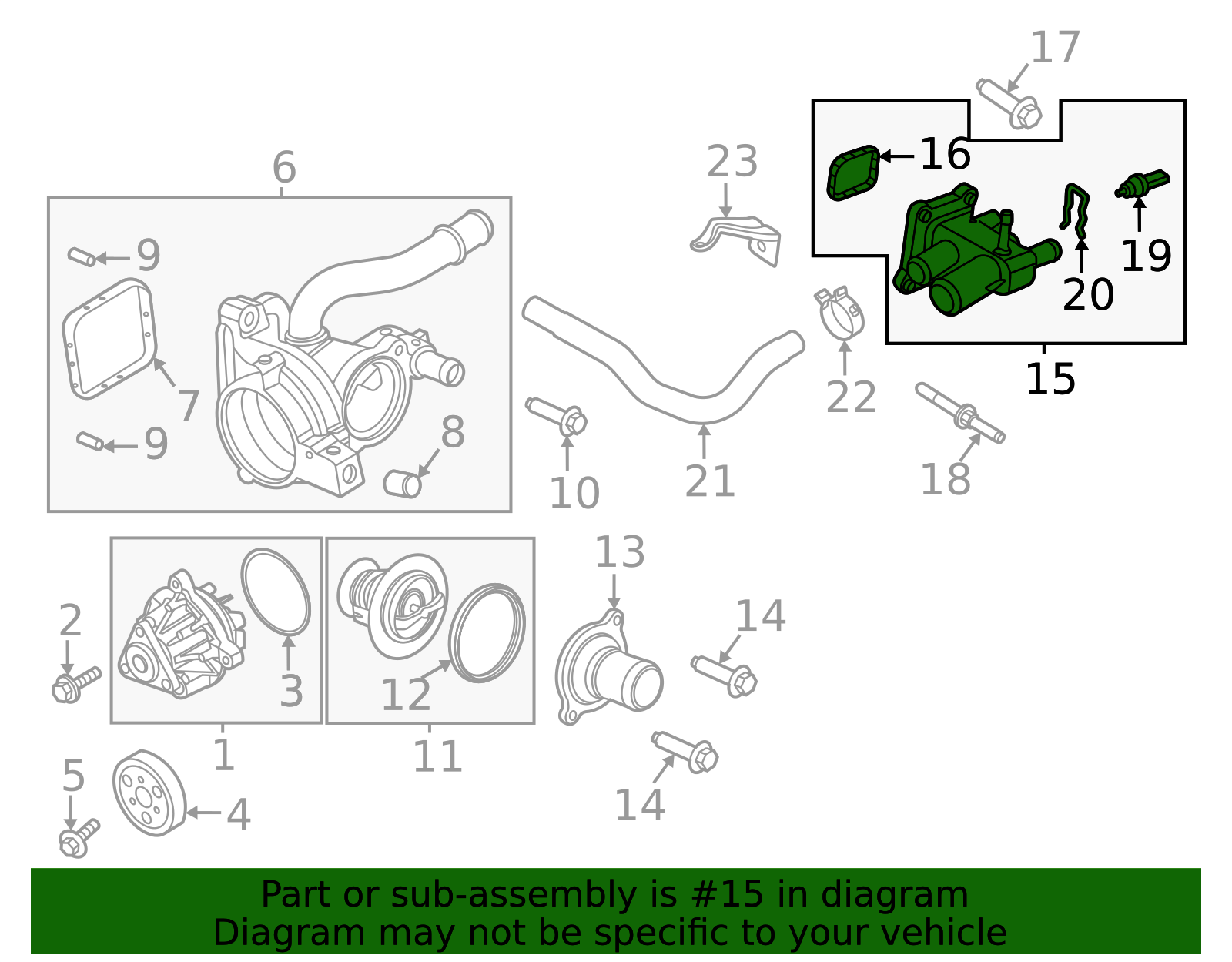 2020-2026 Ford Engine Coolant Outlet Flange K2GZ-8K556-B | OEM Parts Online