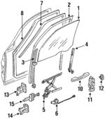 72325SP0004 - Body: Weatherstrip for Acura Image