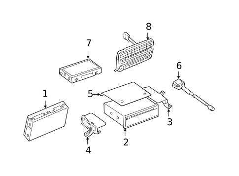 Navigation System Components for 2005 Nissan Armada #0