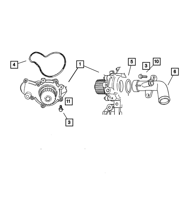 4663732AD - Cooling: Water Pump for Mopar Image
