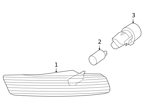 Side Marker Lamps for 2006 Volkswagen Beetle #0