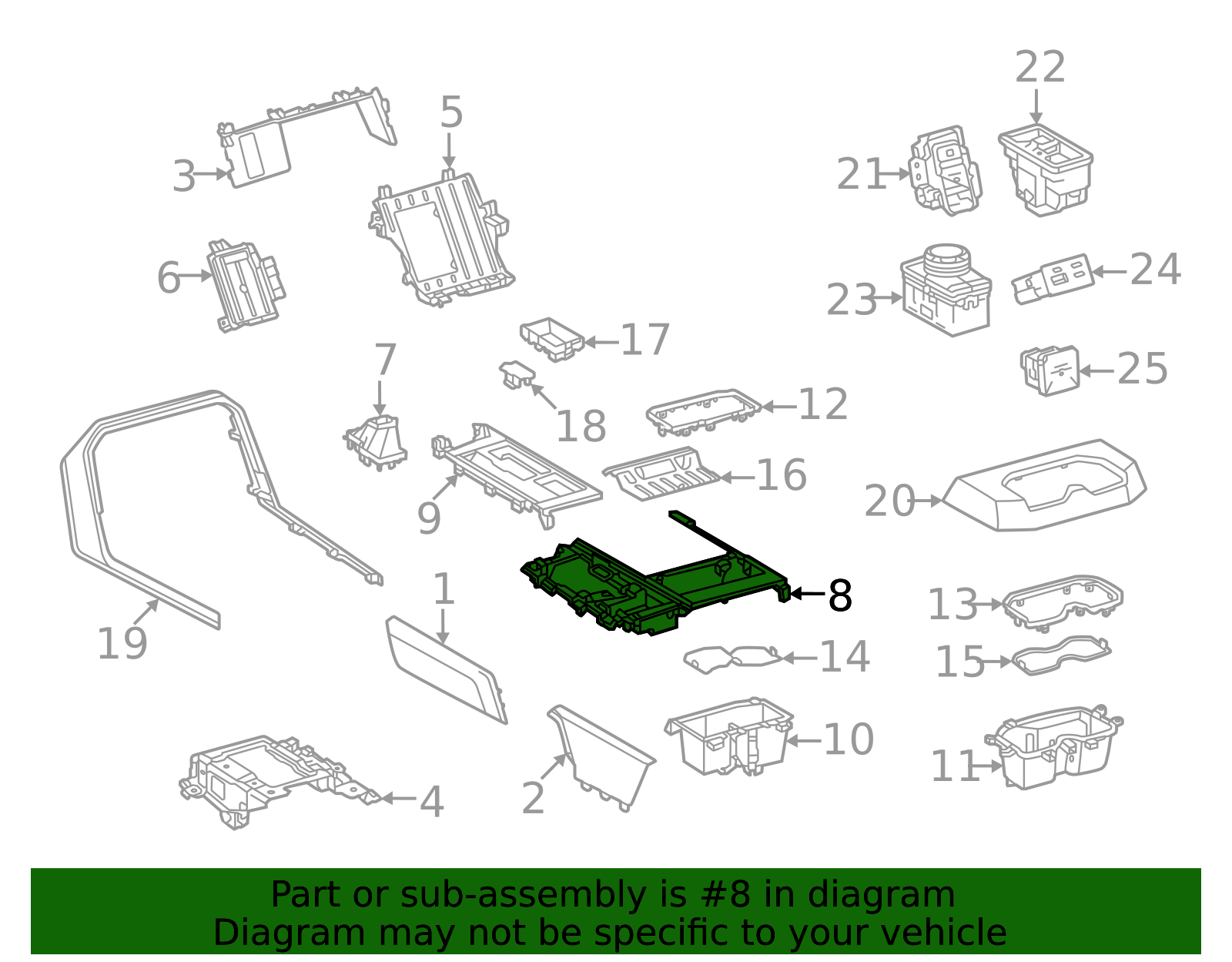 Genuine Official Toyota Center Console Trim (TRD Pro Tundra