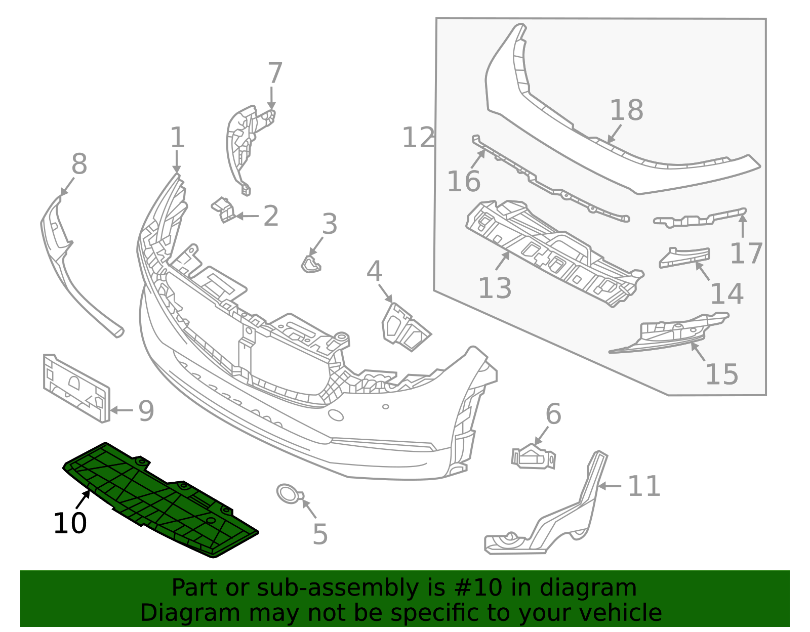 補充デッキパーツ DGH9-56-11Y - Radiator Support Splash Shield 2020-2025 Mazda CX-30