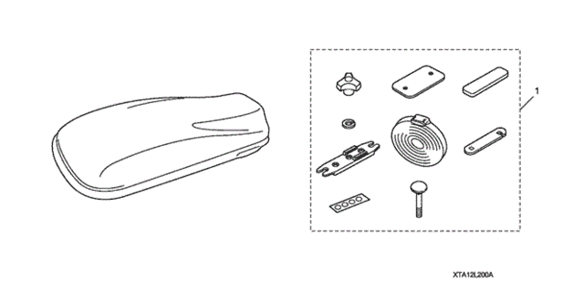 Roof Box (Short) for 2014 Acura RDX #0