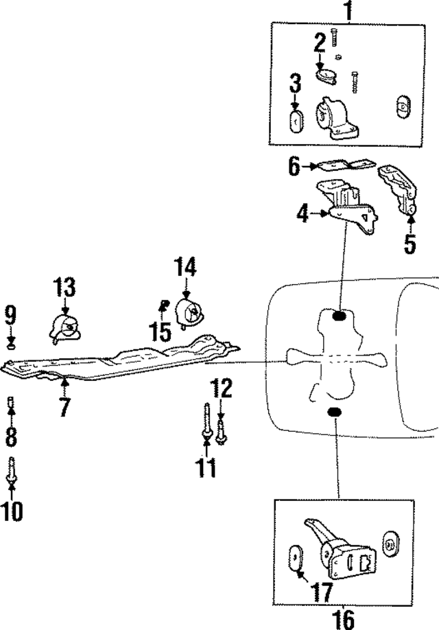 2184524000 - : Stop Bracket Nut for Hyundai Image
