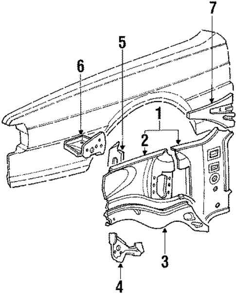 Structural Components & Rails for 1986 Audi Coupe #0