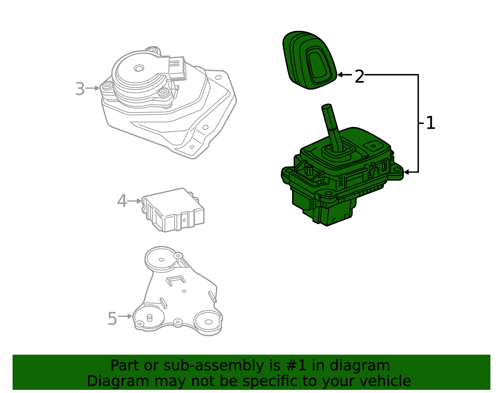 2019-2022 Volvo XC40 Gear Shift Assembly 31437334 | OEM Parts Online
