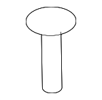 11547421 - Body: Cowl Grille Screw for GM Image