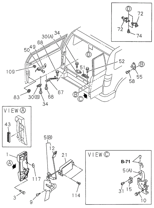 Tailgate Handle for 1998 Acura SLX #0