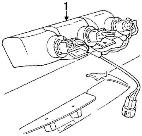 High Mounted Stop Lamp for 2000 Chrysler Grand Voyager #0