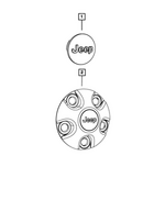 68756200AA - Wheels: Wheel Center Cap for Mopar Image