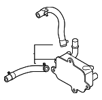 254M0GI000 - Cooling System: Oil Cooler for Kia Image