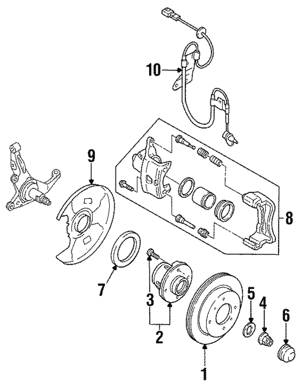 s14s15フロントハブ 日産 シルビア S14】フロント ハブベアリングASSY