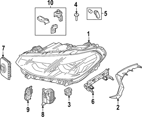 Headlamp Components for 2022 BMW X3 #0