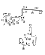 68252492AB - Brakes: Brake Hose, Left for Mopar Image